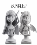 BUNDLED: Cleo De Nile + Rochelle Goyle 3D Printed Statues