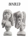 BUNDLED: Elissabat + Draculaura 3D Printed Statues