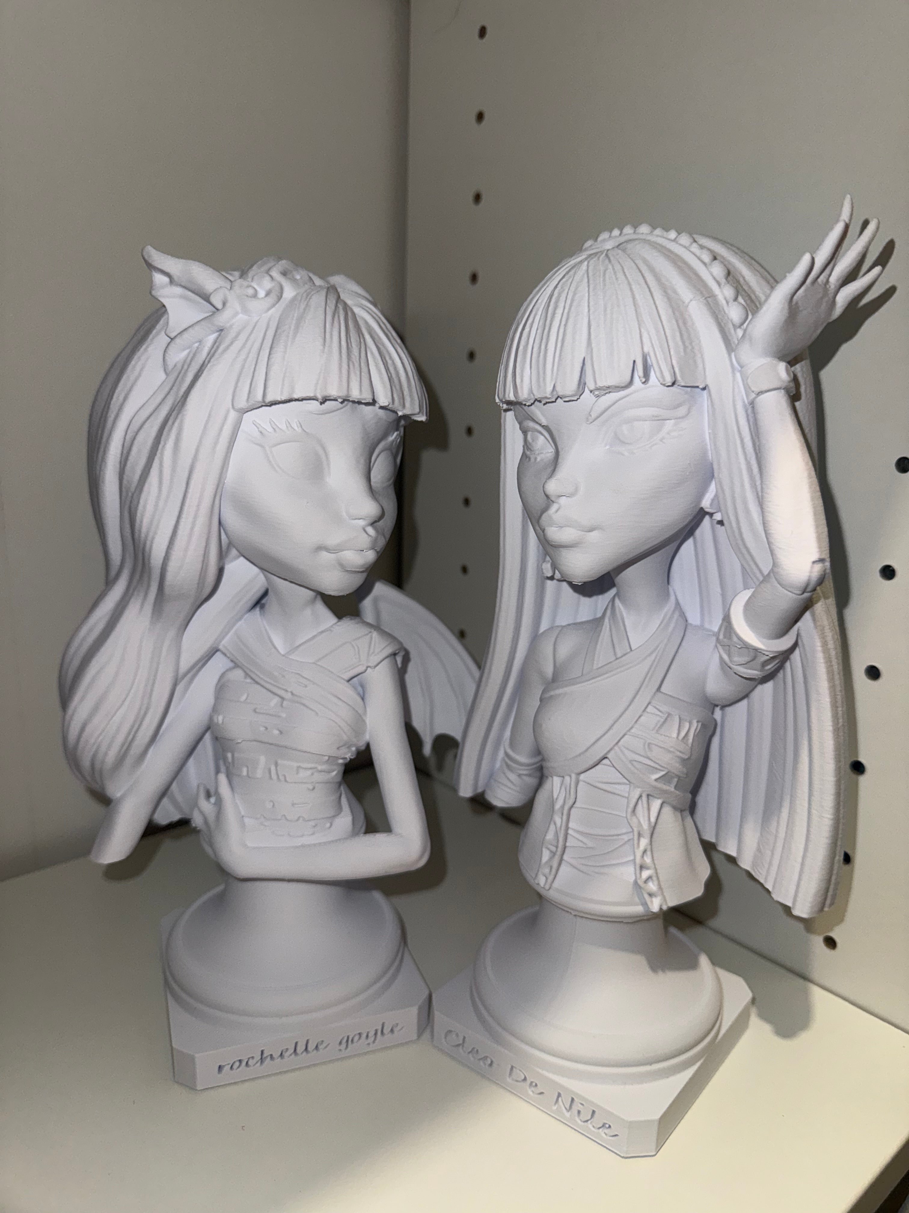 BUNDLED: Cleo De Nile + Rochelle Goyle 3D Printed Statues