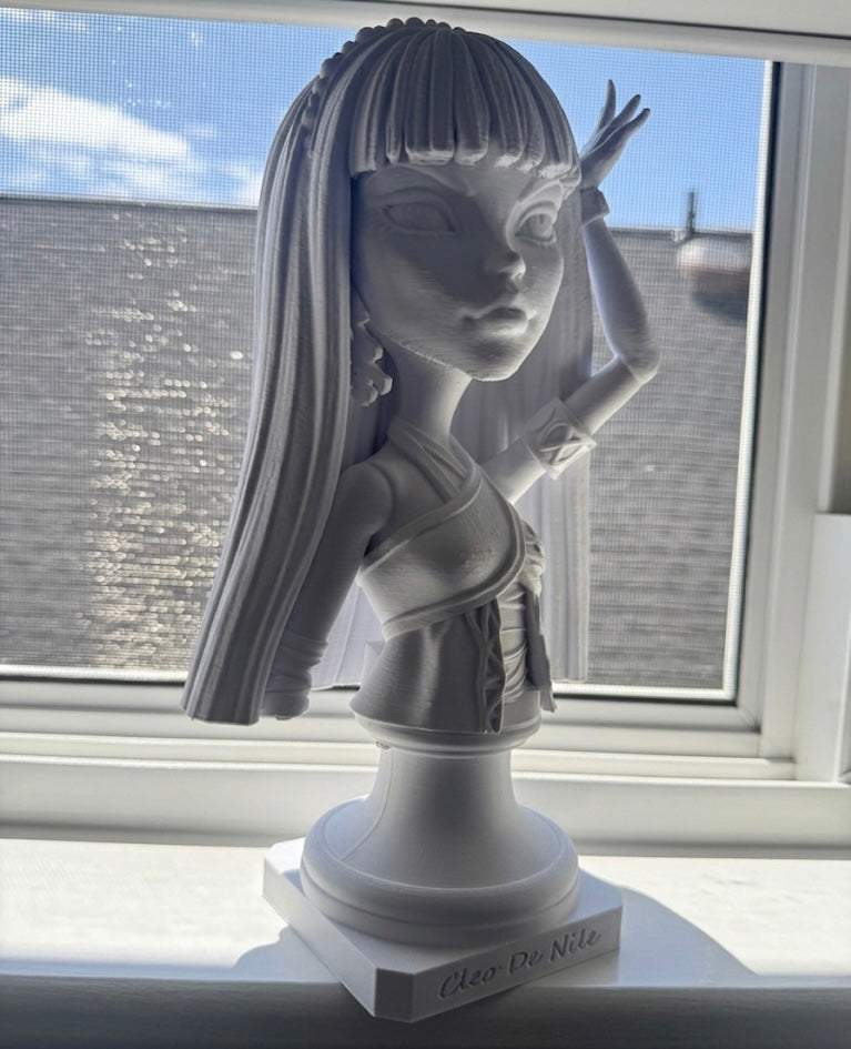 Cleo De Nile 3D Printed Statue