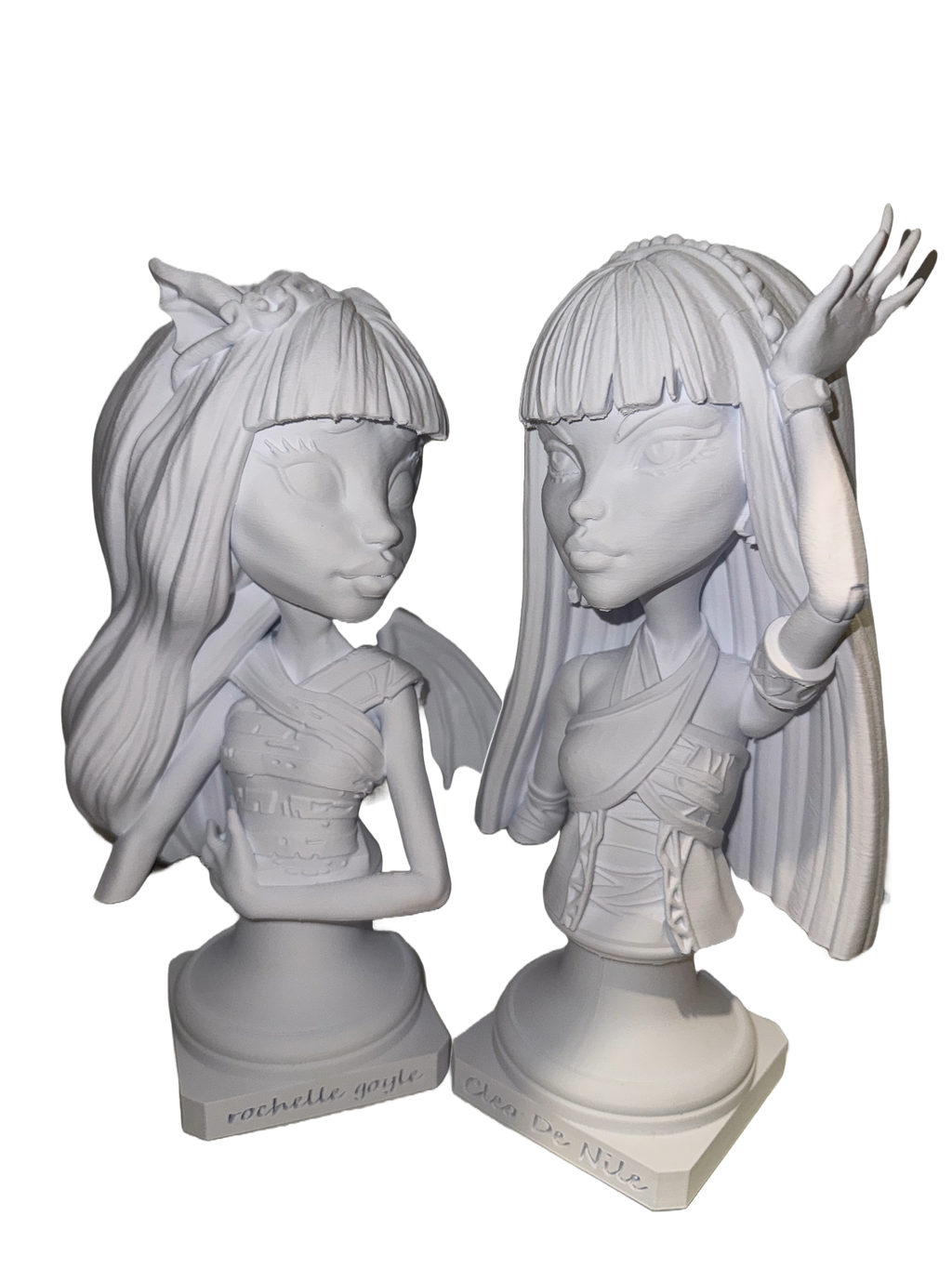 BUNDLED: Cleo De Nile + Rochelle Goyle 3D Printed Statues