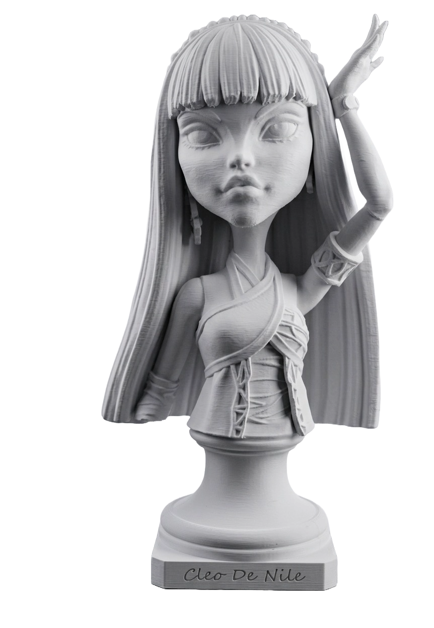 Cleo De Nile 3D Printed Statue